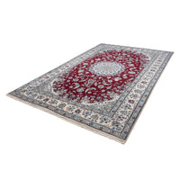 Tapis persan - Nain - 305 x 200 cm - rouge foncé