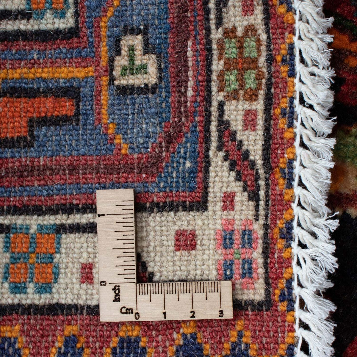 Tapis persan - Nomadic - 127 x 90 cm - rouge foncé