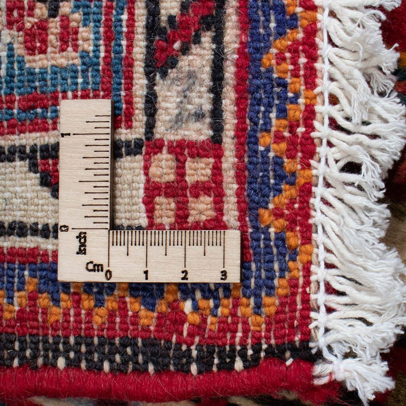 Tapis persan - Nomadic - 133 x 90 cm - rouge foncé