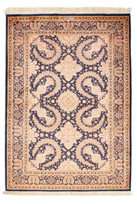 Tapis persan - Ghom - 149 x 102 cm - marron clair