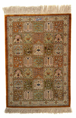 Tapis persan - Ghom - 76 x 55 cm - multicolore