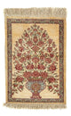 Tapis de Qom en soie Tapis 41x31cm - Tapis persan
