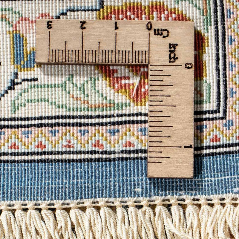 Tapis persan - Ghom - 83 x 58 cm - bleu foncé