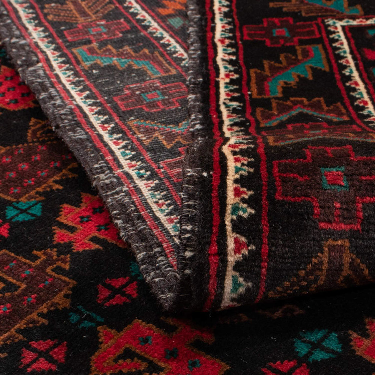 Tapis Belutsch - 185 x 113 cm - noir