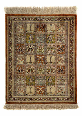 Tapis persan - Ghom - 65 x 53 cm - multicolore