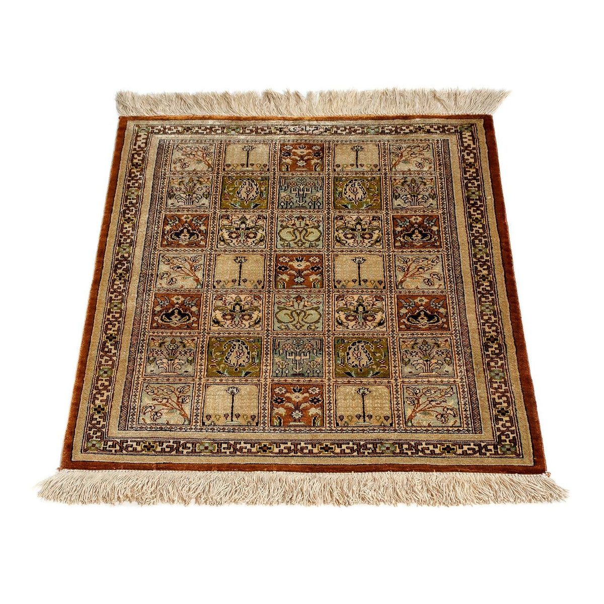 Tapis persan - Ghom - 65 x 53 cm - multicolore