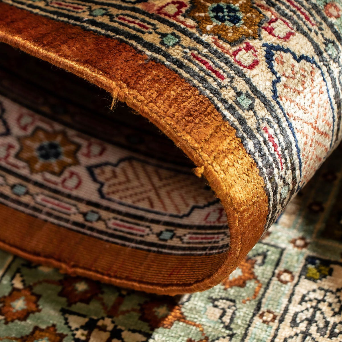 Tapis persan - Ghom - 75 x 55 cm - multicolore