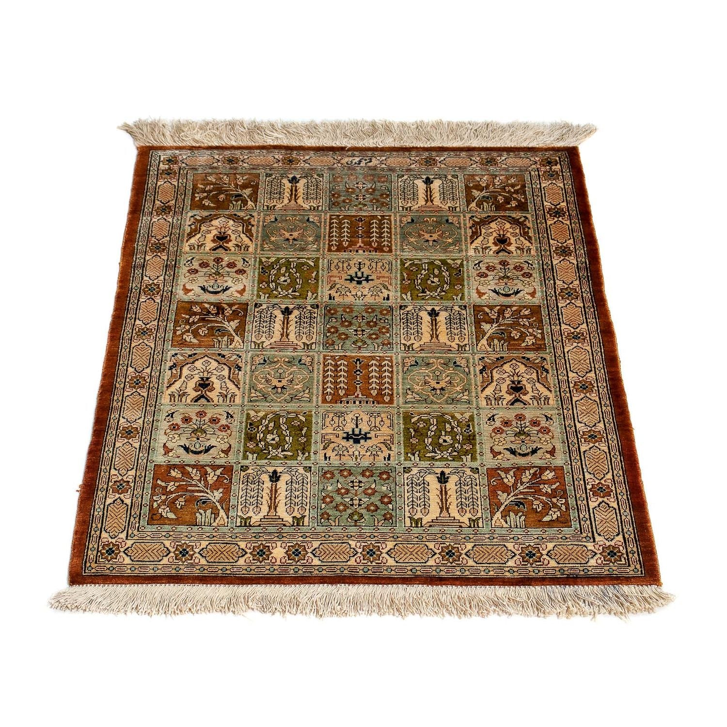 Tapis persan - Ghom - 75 x 55 cm - multicolore