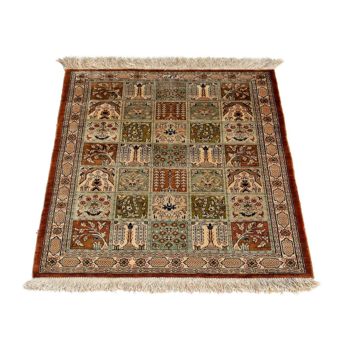 Tapis persan - Ghom - 75 x 55 cm - multicolore
