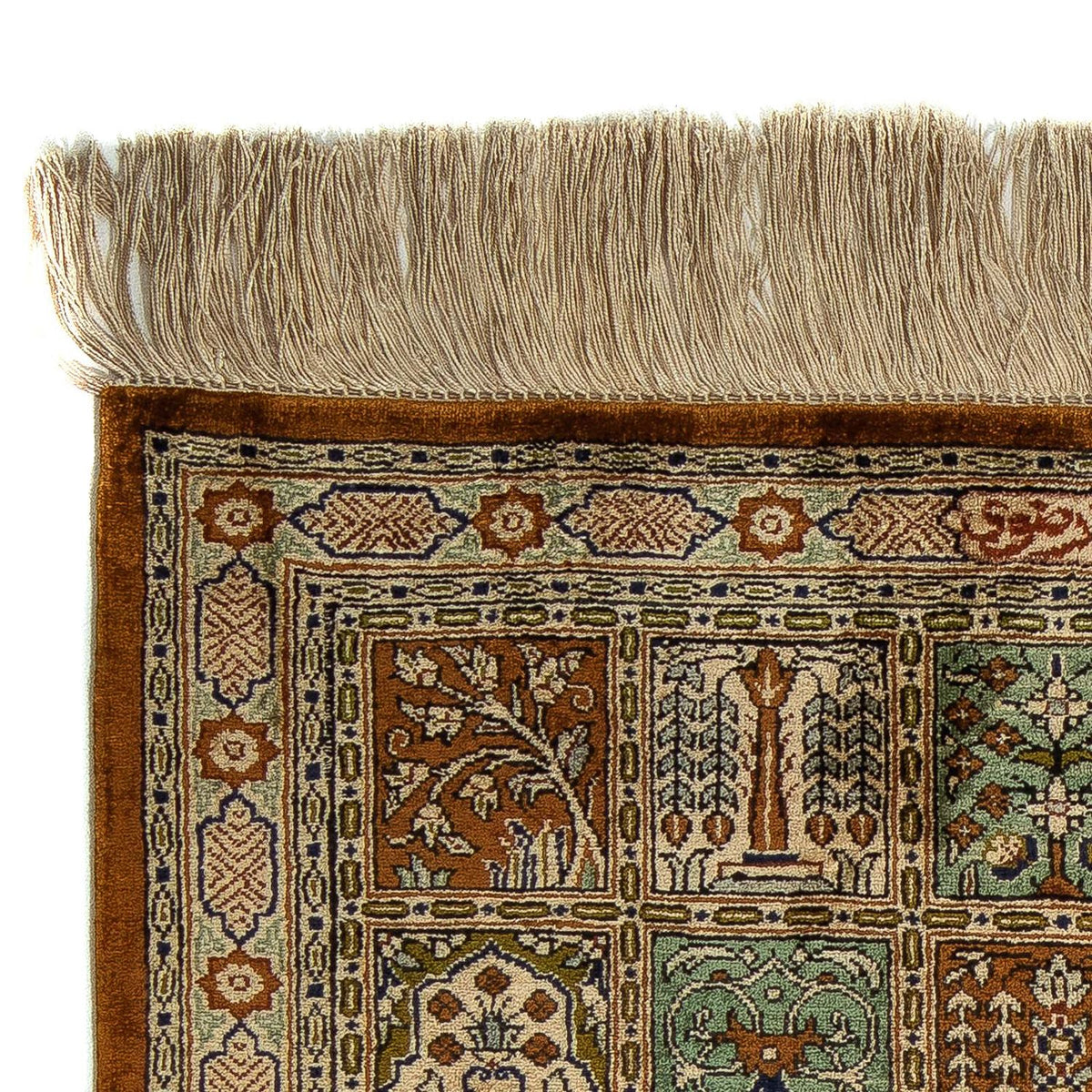 Tapis persan - Ghom - 71 x 57 cm - multicolore