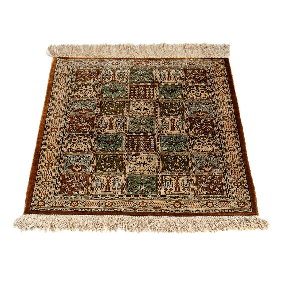 Tapis persan - Ghom - 71 x 57 cm - multicolore