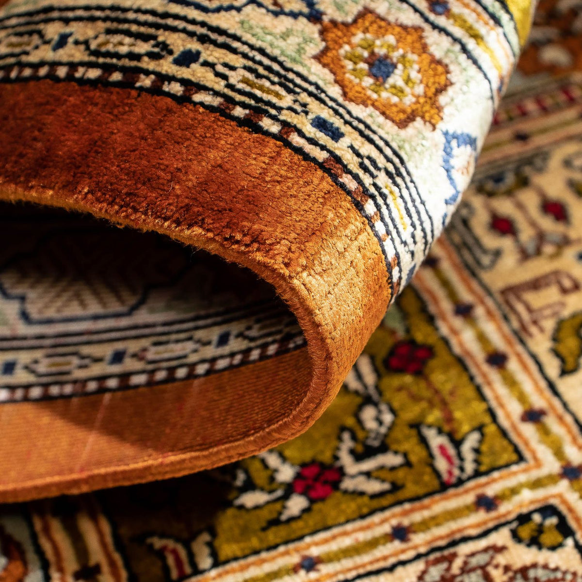 Tapis persan - Ghom - 72 x 56 cm - multicolore