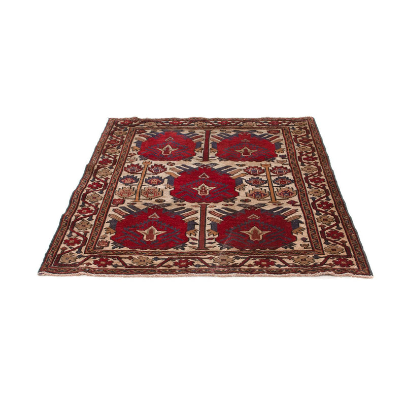 Tapis Belutsch carré  - 137 x 130 cm - marron clair