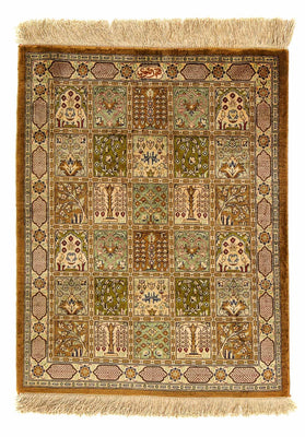 Tapis persan - Ghom - 75 x 54 cm - multicolore
