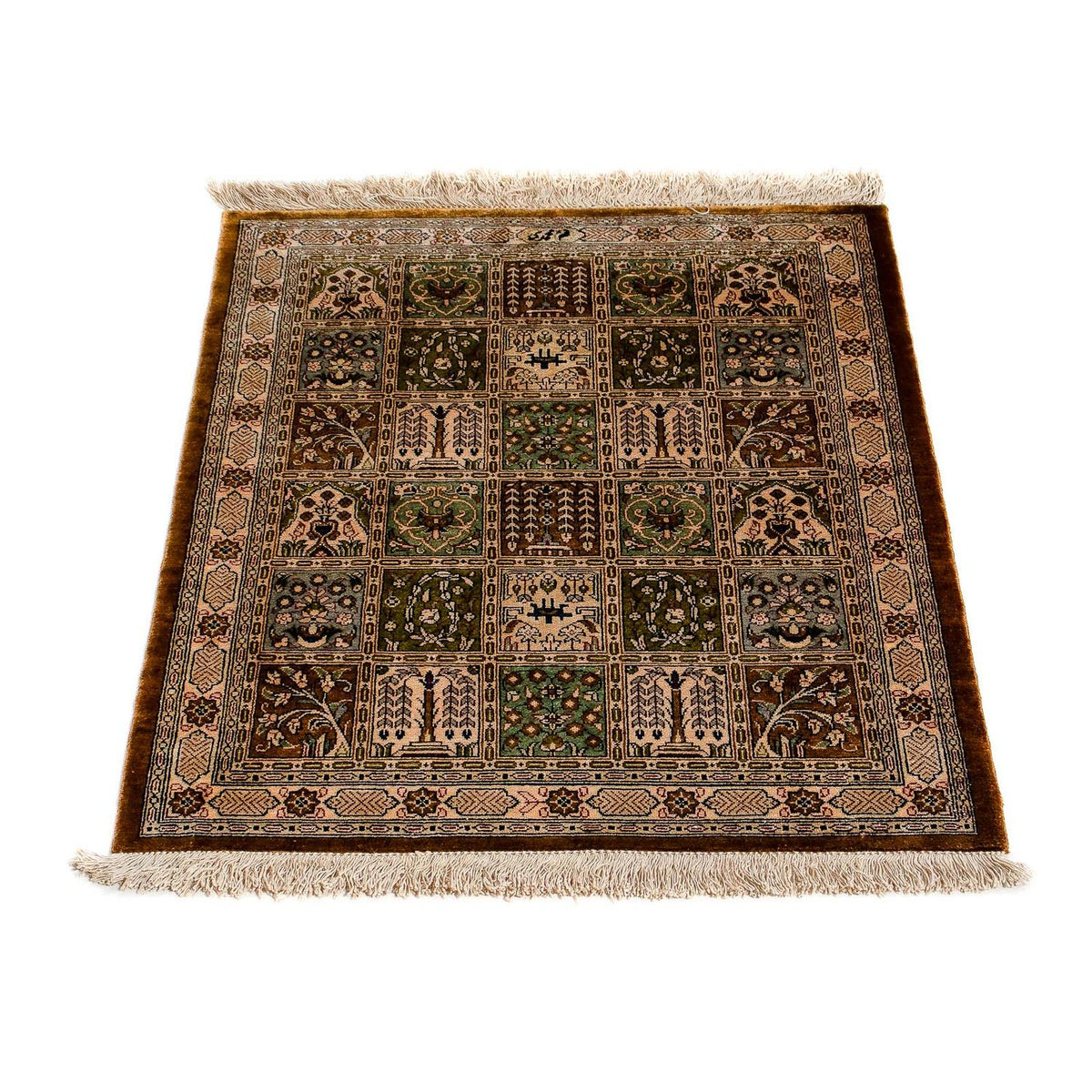 Tapis persan - Ghom - 73 x 54 cm - multicolore