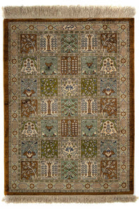Tapis persan - Ghom - 77 x 58 cm - multicolore
