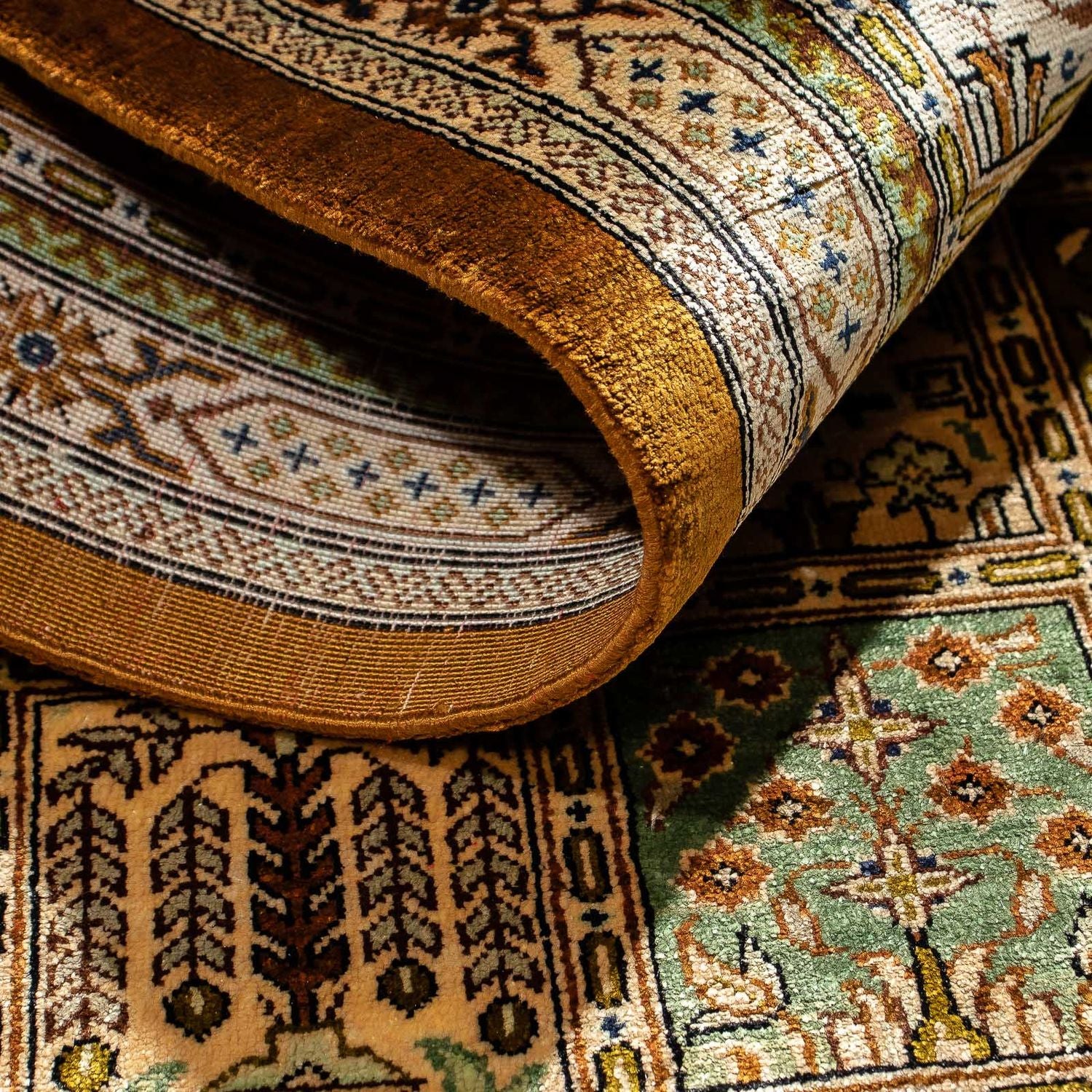 Tapis persan - Ghom - 77 x 55 cm - multicolore