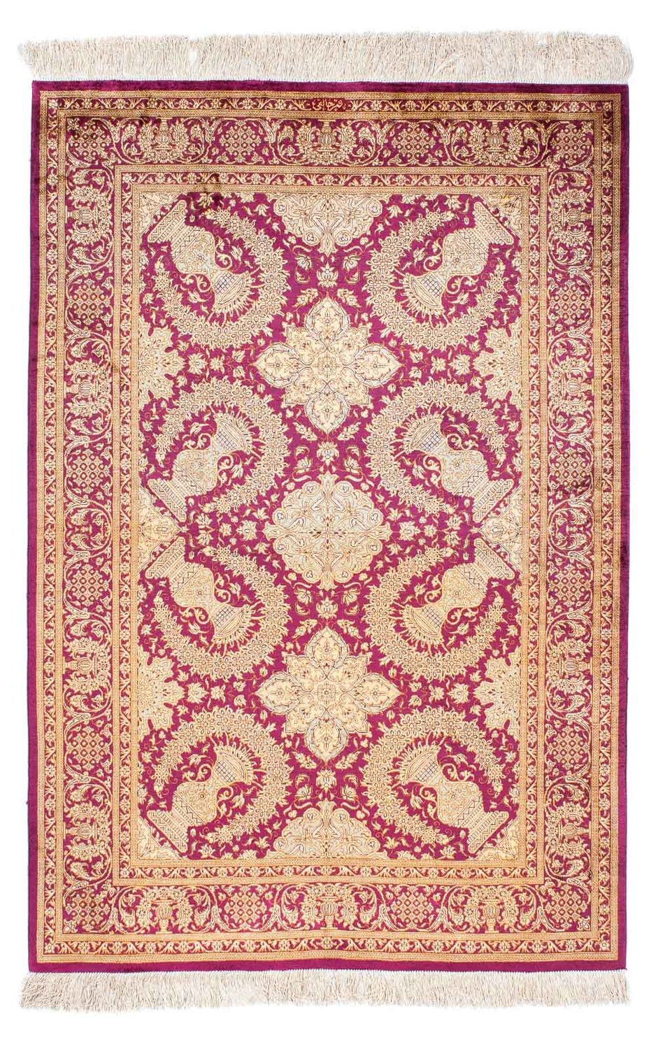 Tapis persan - Ghom - 148 x 98 cm - violet