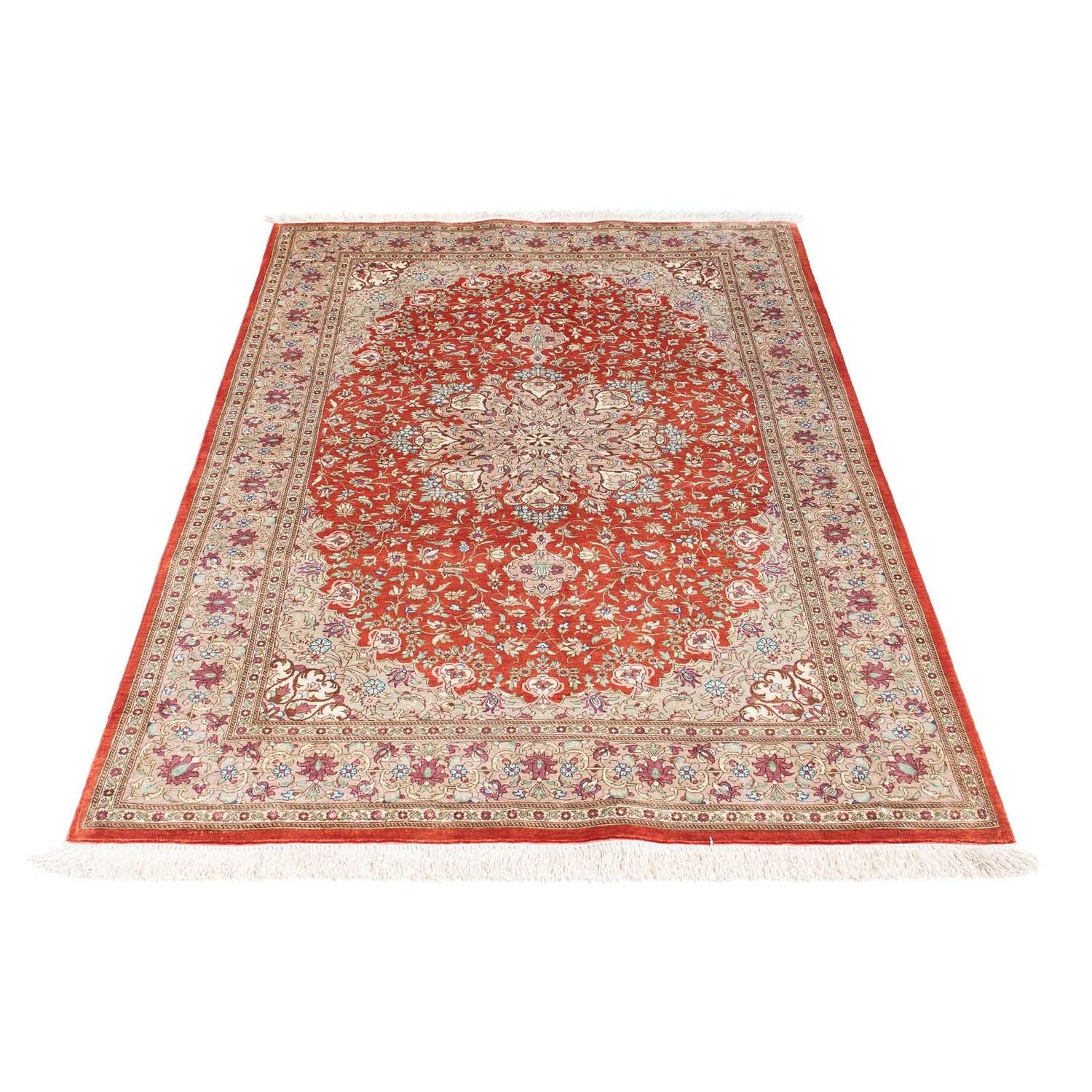Tapis persan - Ghom - 149 x 100 cm - rouille