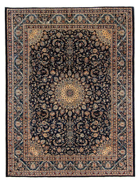Tapis persan - Classique - 390 x 302 cm - bleu foncé