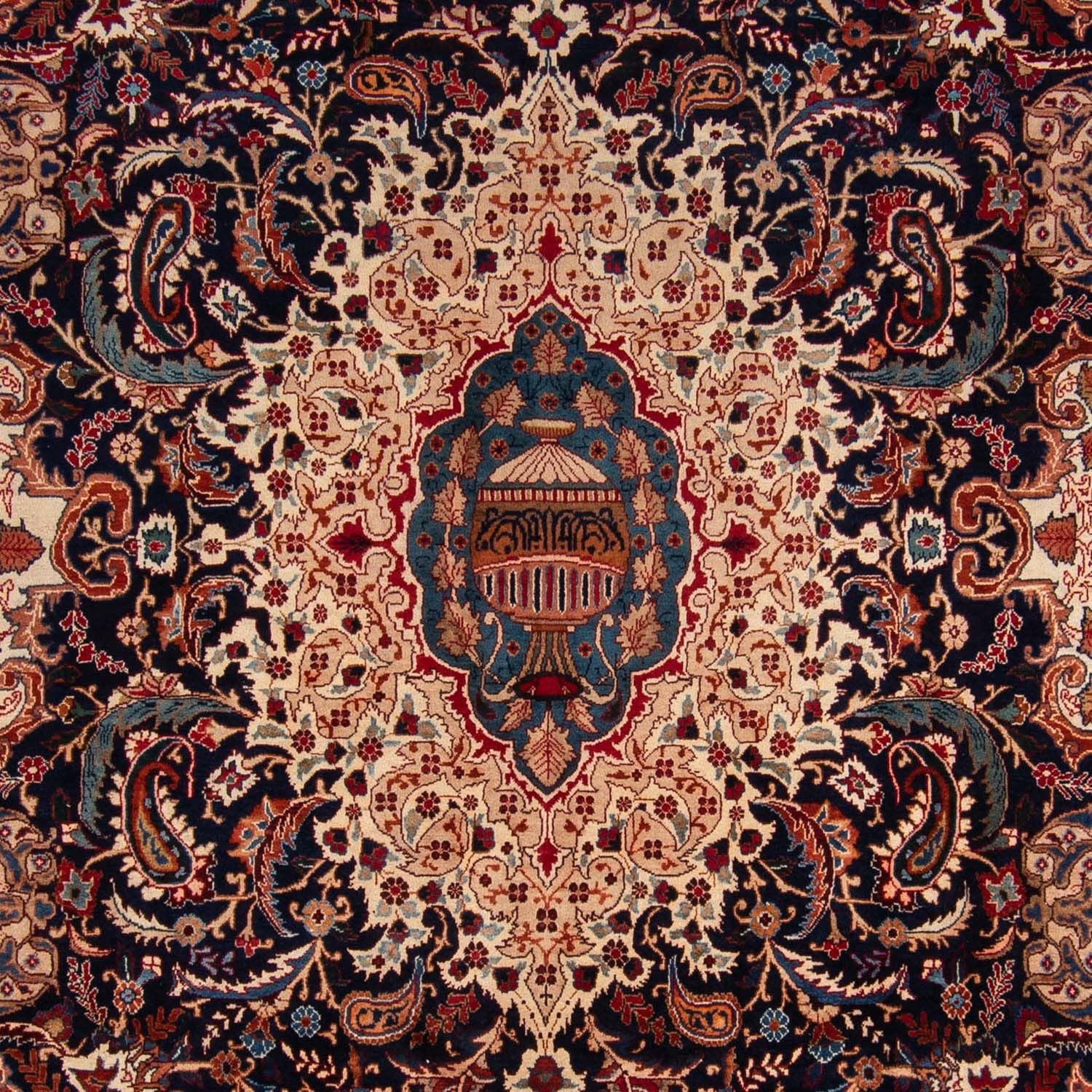 Tapis persan - Classique - 365 x 257 cm - bleu foncé