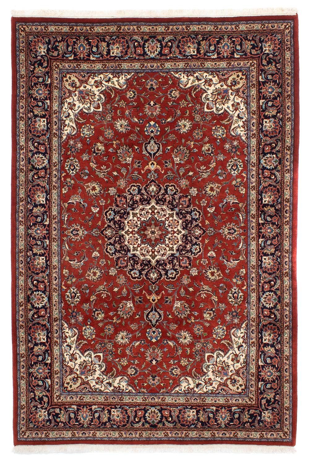 Tapis persan - Keshan - 291 x 196 cm - rouge foncé