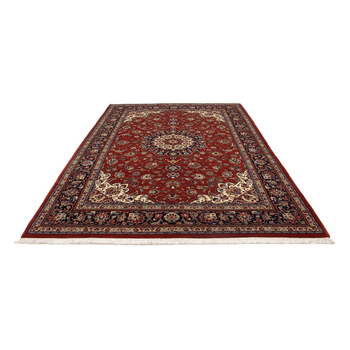 Tapis persan - Keshan - 291 x 196 cm - rouge foncé