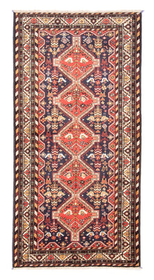 Tapis de couloir Tapis persan - Nomadic - 240 x 117 cm - rouge clair