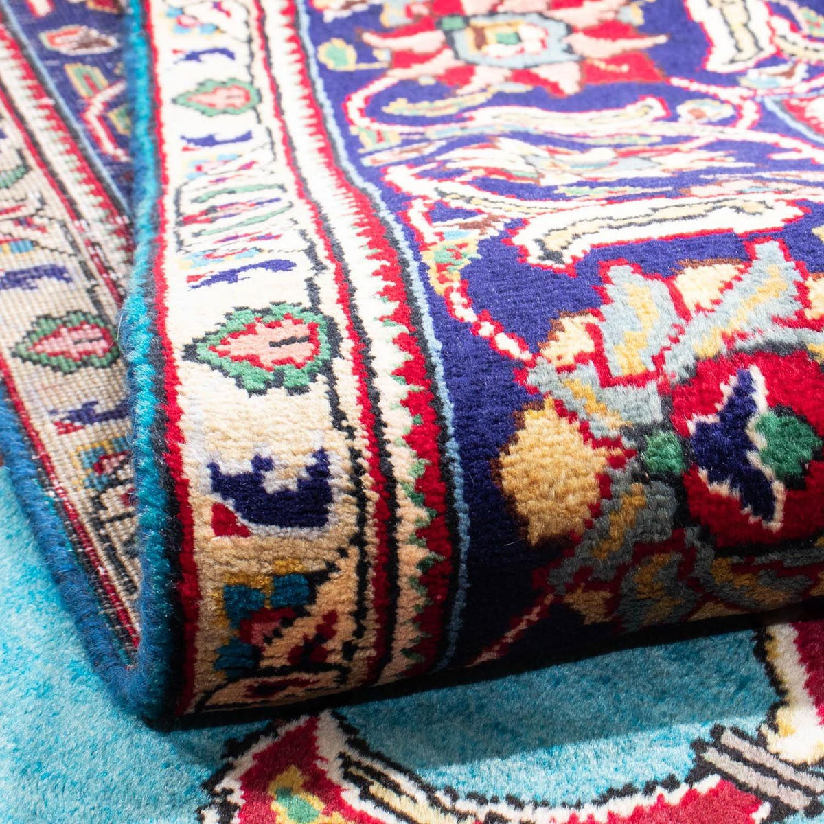 Tapis persan - Tabriz - 300 x 203 cm - turquoise