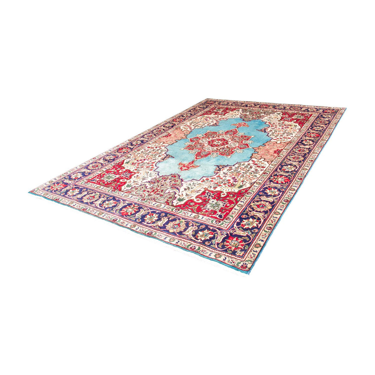 Tapis persan - Tabriz - 300 x 203 cm - turquoise