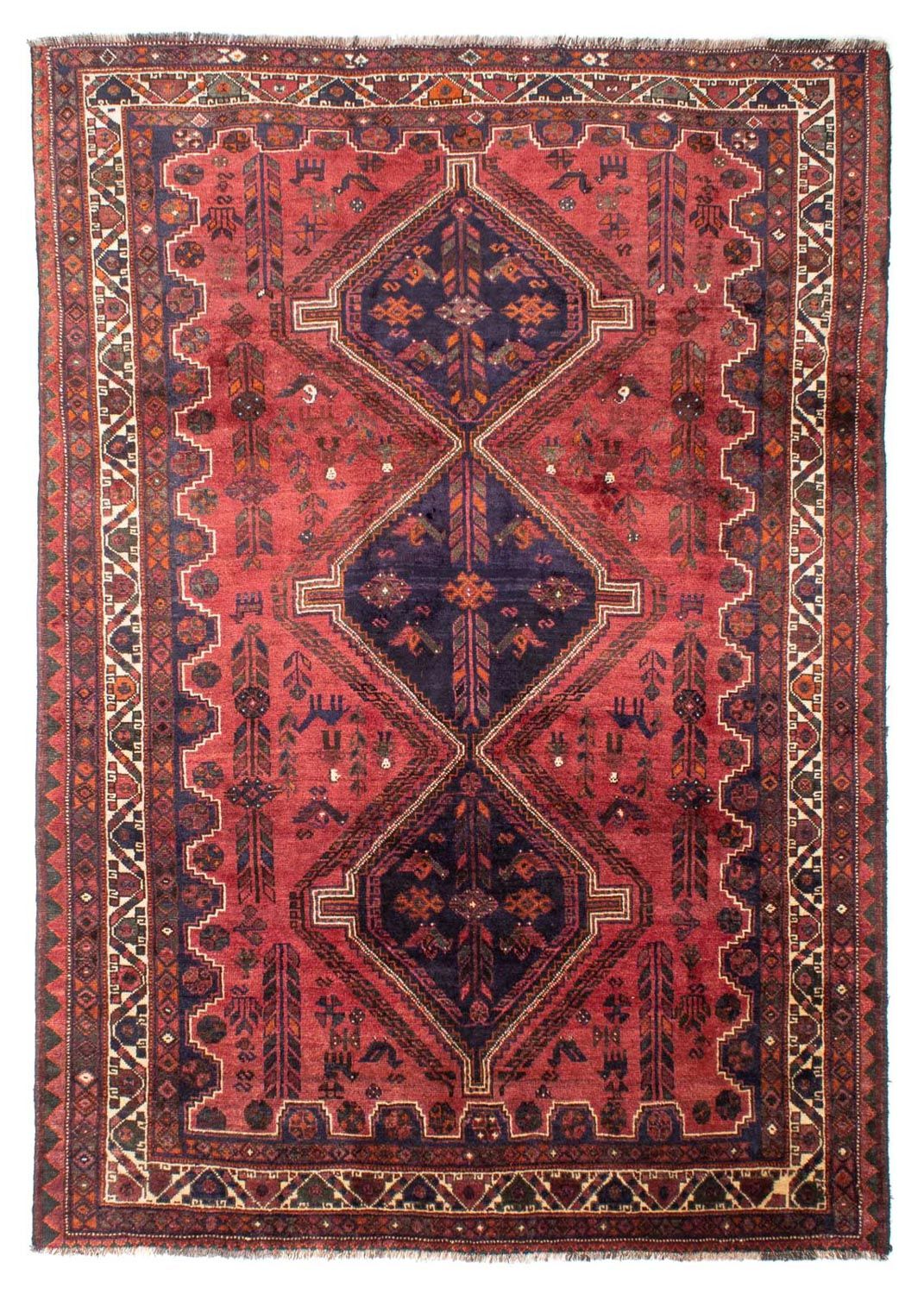 Tapis persan - Nomadic - 287 x 201 cm - rouge