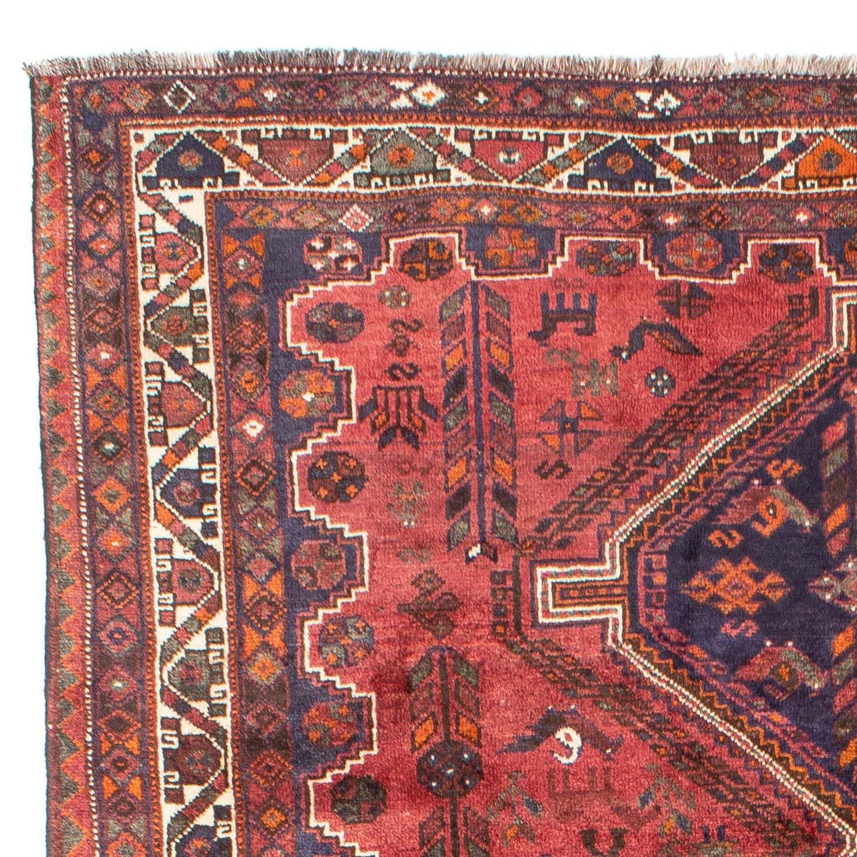 Tapis persan - Nomadic - 287 x 201 cm - rouge