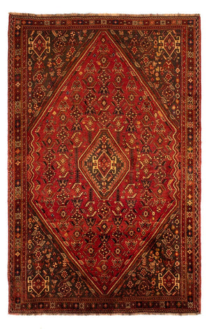 Tapis persan - Nomadic - 277 x 181 cm - rouge foncé