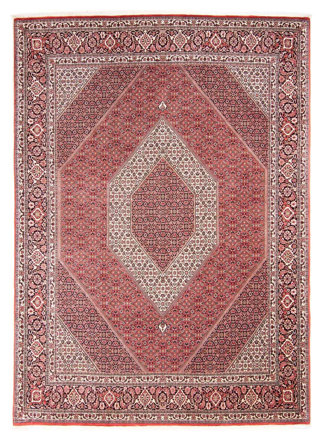 Tapis persan - Bidjar - 318 x 251 cm - rouge clair
