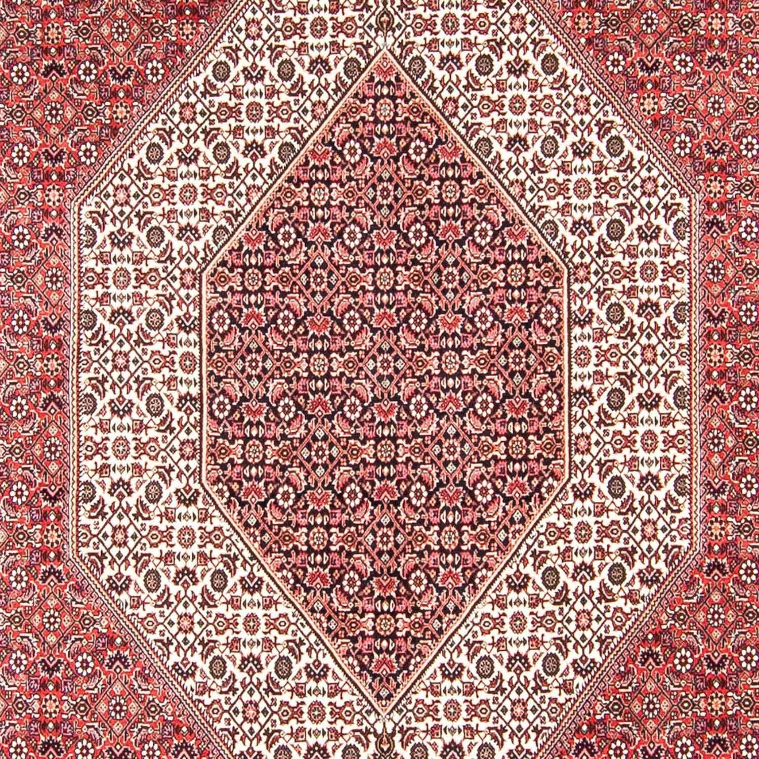 Tapis persan - Bidjar - 318 x 251 cm - rouge clair