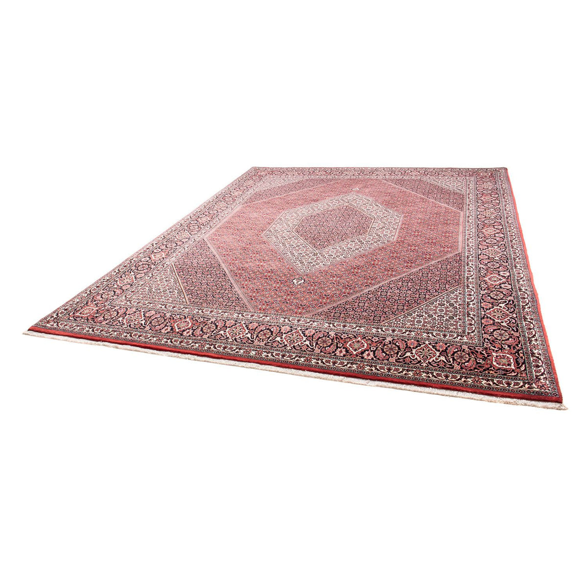 Tapis persan - Bidjar - 318 x 251 cm - rouge clair