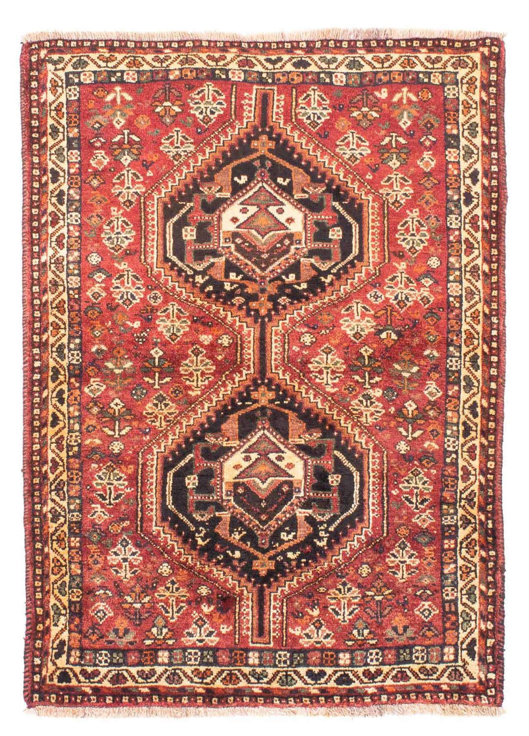 Tapis persan - Nomadic - 153 x 106 cm - rouge foncé