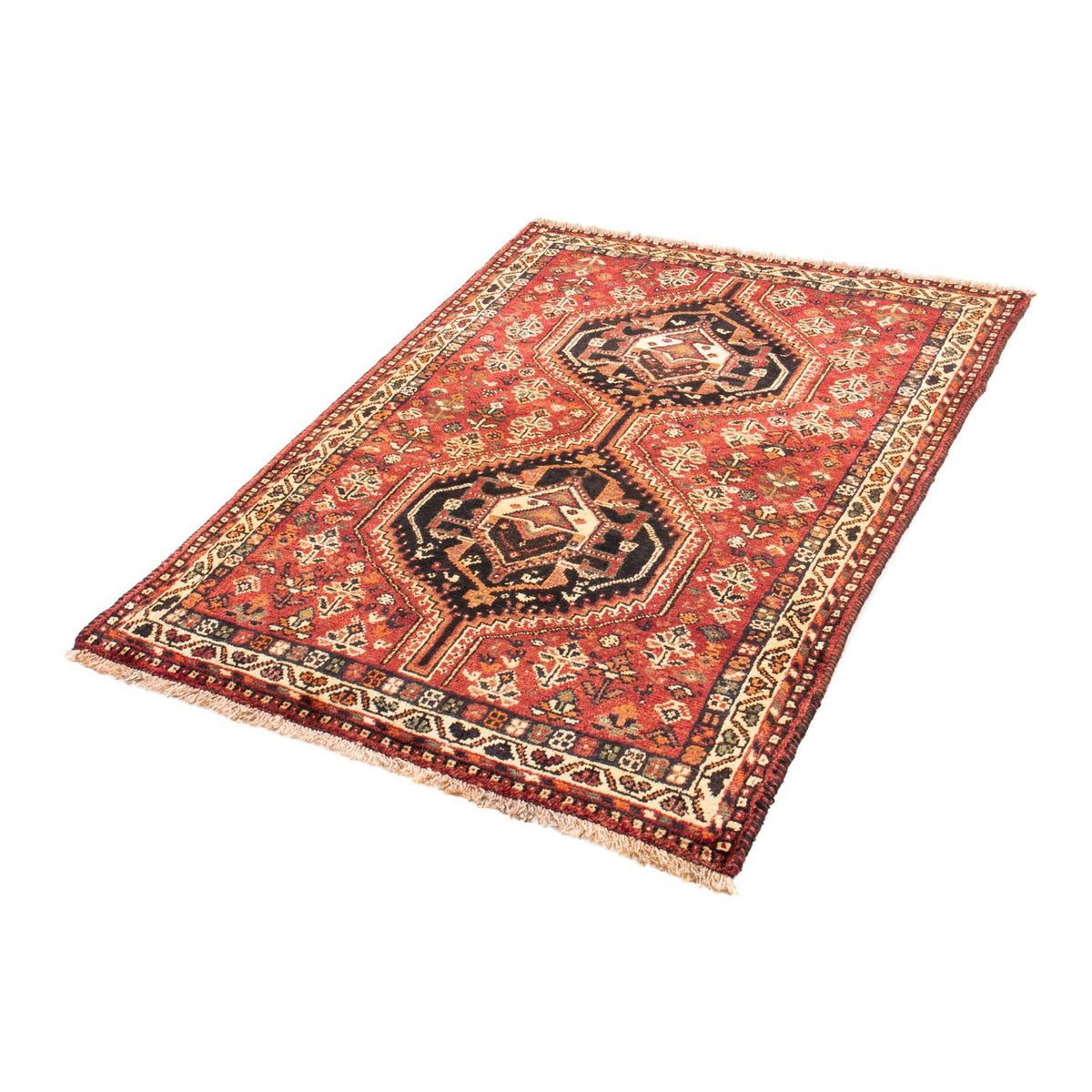 Tapis persan - Nomadic - 153 x 106 cm - rouge foncé