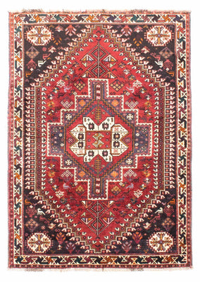 Tapis persan - Nomadic - 163 x 112 cm - rouge foncé