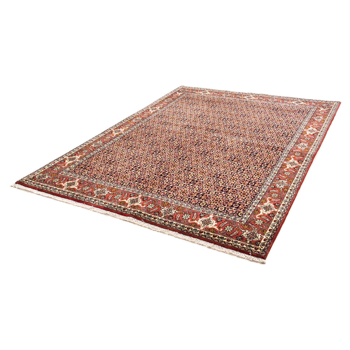 Tapis persan - Bidjar - 235 x 171 cm - rouge clair