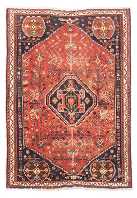 Tapis persan - Nomadic - 136 x 92 cm - rouge foncé