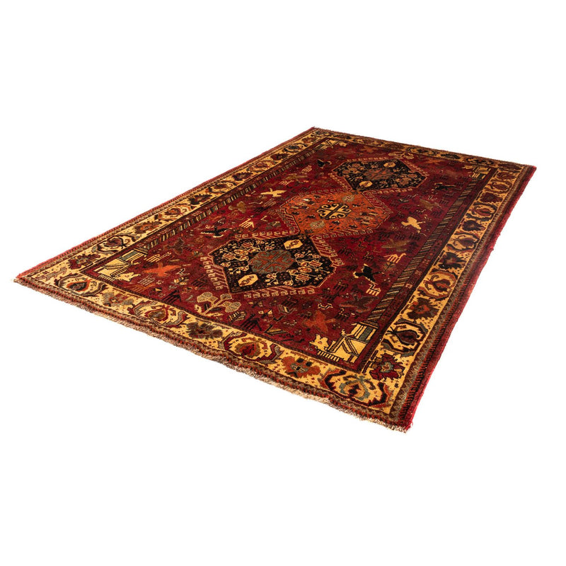 Tapis persan - Nomadic - 258 x 170 cm - rouge foncé