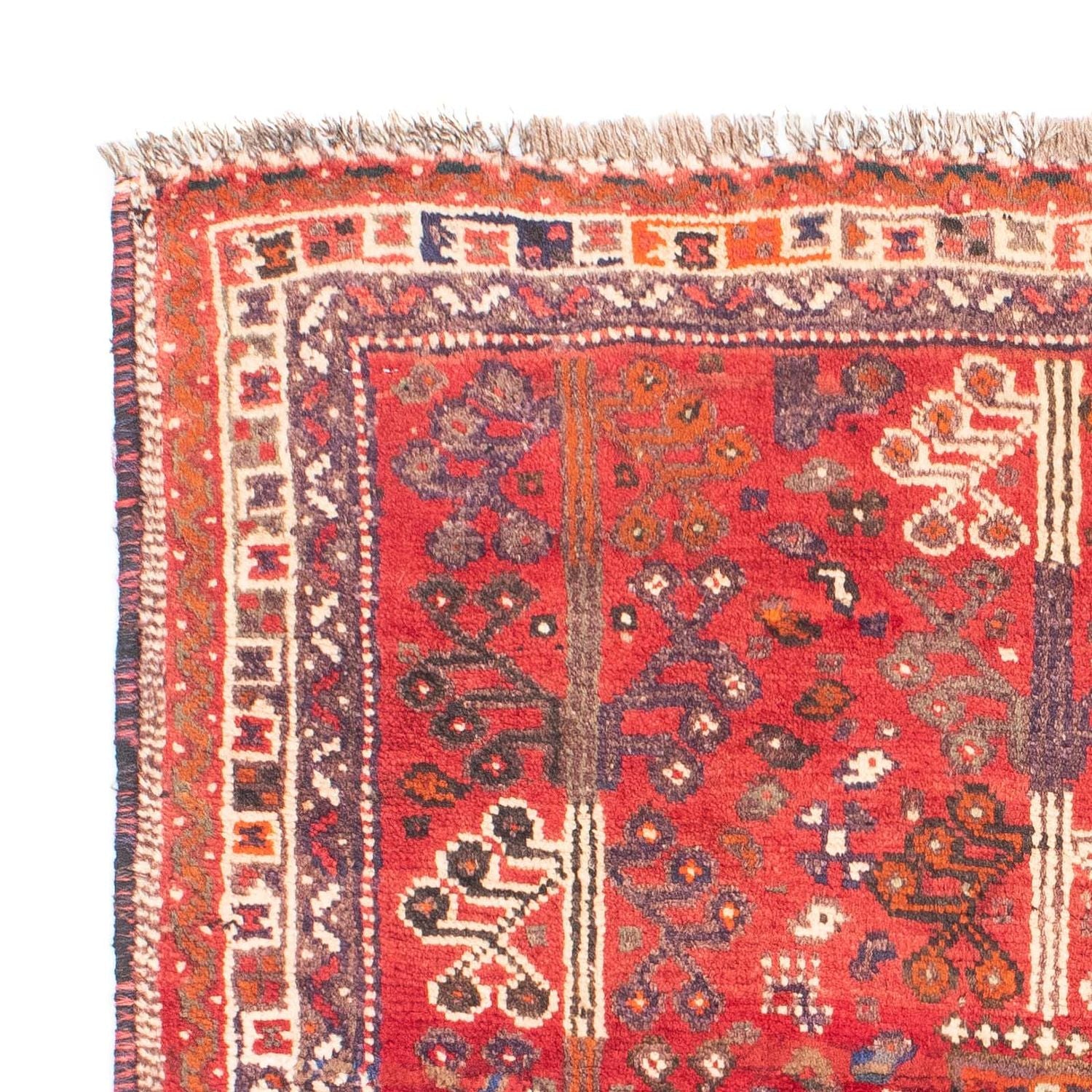 Tapis persan - Nomadic - 162 x 110 cm - rouge