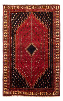 Tapis persan - Nomadic - 257 x 157 cm - rouge foncé
