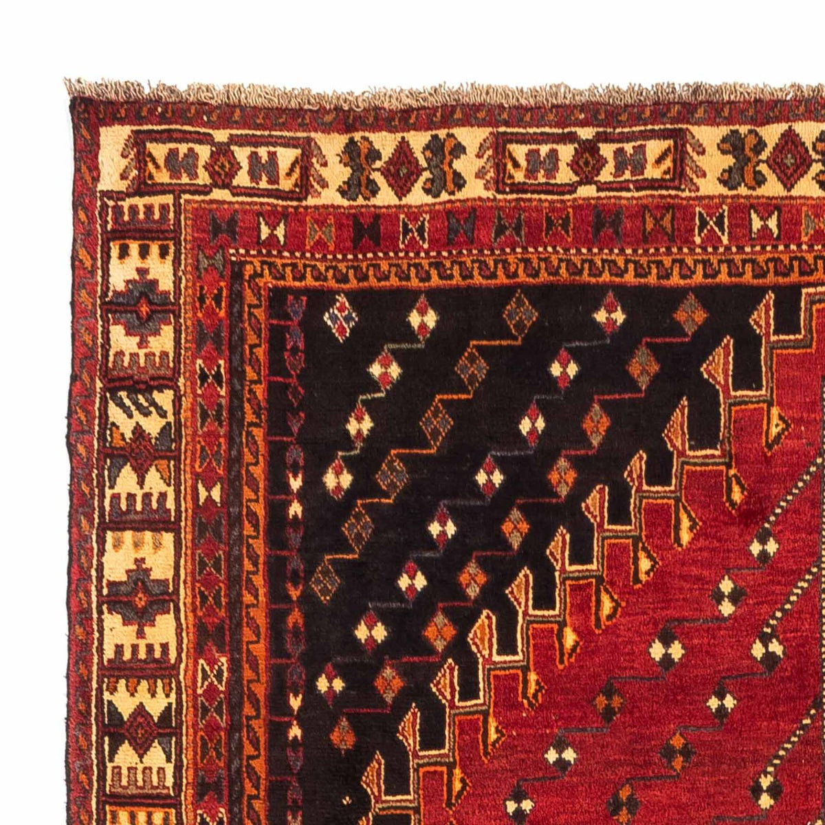Tapis persan - Nomadic - 257 x 157 cm - rouge foncé