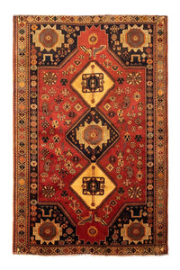 Tapis persan - Nomadic - 254 x 163 cm - rouge clair
