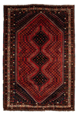 Tapis persan - Nomadic - 291 x 206 cm - rouge foncé