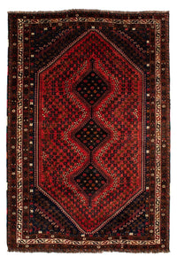 Tapis persan - Nomadic - 291 x 206 cm - rouge foncé