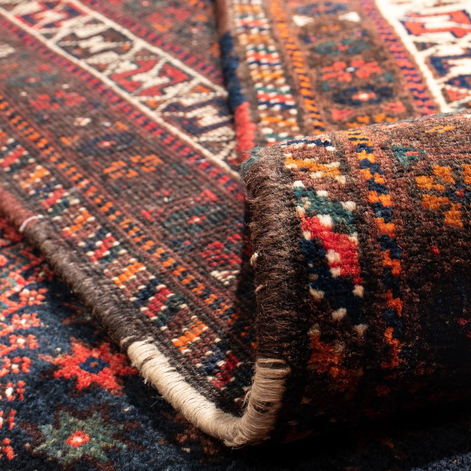 Tapis persan - Nomadic - 291 x 206 cm - rouge foncé