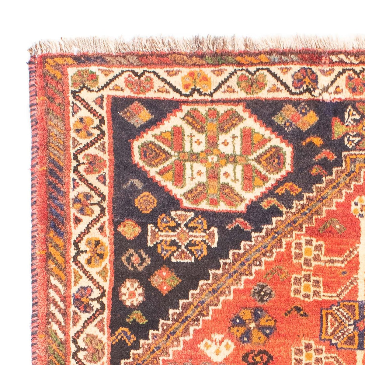 Tapis persan - Nomadic - 155 x 105 cm - rouge clair